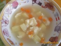 Суп с клецками  рецепт с фото