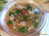 Овощной суп с фрикадельками рецепт с фото