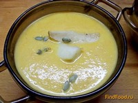 Крем-суп из тыквы с грушами рецепт с фото