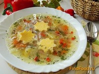 Овощной суп с яичным суфле рецепт с фото