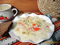 Суп овощной с сырочками рецепт с фото