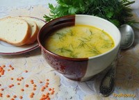Суп с красной чечевицей и сыром рецепт с фото