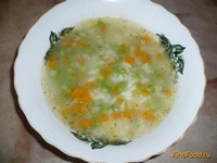 Рисовый суп с зеленым горошком рецепт с фото