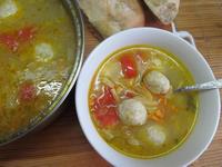 овощной суп с фрикадельками из куриного фарша рецепт с фото
