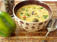 Овощной суп с сыром и грибами рецепт с фото