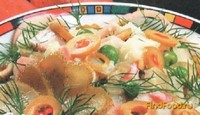 Салат из консервированных кальмаров рецепт с фото