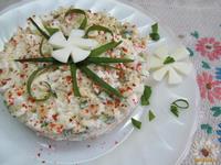 Салат из крабовых палочек с огурцом и пастой рецепт с фото