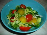 Летний салат с помидорами черри рецепт с фото
