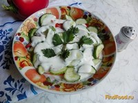Овощной салат с яблоком и кефиром рецепт с фото