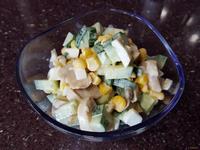 Салат с шампиньонами и кукурузой рецепт с фото