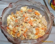 Салат с курицей и грибами рецепт с фото