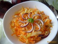 Салат из капусты и моркови рецепт с фото