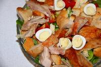 Салат цезарь с копченой курицей рецепт с фото