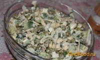 Салат Нежный с кальмарами рецепт с фото