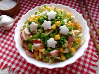 Крабовый салат с пекинской капустой рецепт с фото
