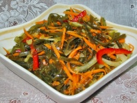 Салат из морской капусты и корейской моркови рецепт с фото
