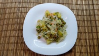 Картофельный салат с квашеной капустой рецепт с фото