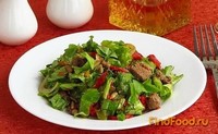Салат из куриной печени с овощами рецепт с фото