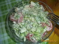 Овощной салат с хреном