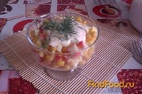 Нежный крабовый салат рецепт с фото