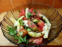 Легкий салат с кинзой