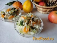 Салат из редьки с мандарином рецепт с фото