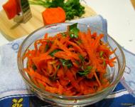 Салат морковный с петрушкой рецепт с фото