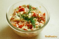 Салат с сыром и помидорами рецепт с фото