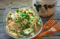 Простой салат с огурцом и морковью рецепт с фото
