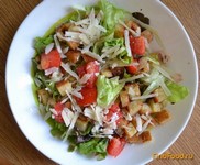 Салат с жаренными креветками рецепт с фото