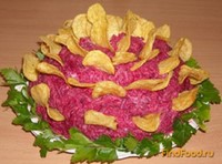 Салат Цветок лотоса рецепт с фото
