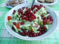 Овощной салат с красной смородиной рецепт с фото