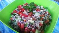 Салат из перловой крупы со свежими овощами рецепт с фото
