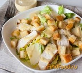 Классический салат Цезарь с курицей рецепт с фото