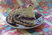 Бисквитный торт с прослойкой из черемухи рецепт с фото