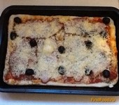 Пицца на тонком тесте с оливками рецепт с фото