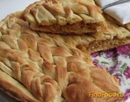 Пирог с капустой Косичка рецепт с фото