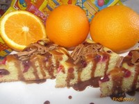 Апельсиновый пирог с клюквой в мультиварке рецепт с фото
