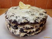 Праздничный печеночный торт с ноткой лимона рецепт с фото
