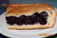 Черничный пирог рецепт с фото