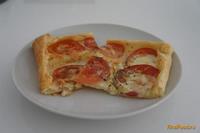 Очень быстрый и вкусный пирог с сыром и томатами рецепт с фото
