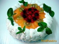 Два фруктовых торта на одной основе рецепт с фото