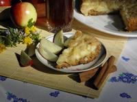 Яблочный пирог со сметанным суфле
