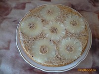 Пирог-перевертыш с отрубями и ананасами рецепт с фото