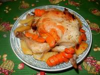 Курица с курагой запеченная в рукаве рецепт с фото