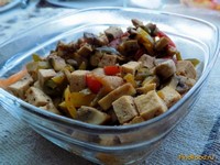 Копченый тофу с овощами рецепт с фото