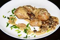 Куриные голени в сметане с грибами рецепт с фото