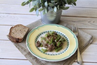 Мясо с зеленой фасолью в горшочках рецепт с фото