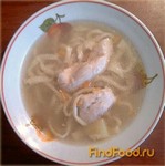 Куриный суп с домашней лапшой рецепт с фото