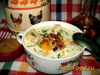 Суп с лисичками и горошком рецепт с фото